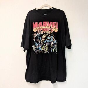 Marvel Comics Men's Black Graphic T-Shirt Size 3XL